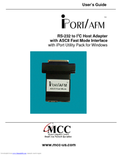 MCC iPort/AFM MIIC-203 User Manual