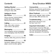 Sony Ericsson Walkman W880 User Manual