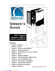 SVS MTS-01 Owner's Manual