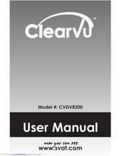 SVAT ClearVu CVDVR200 User Manual
