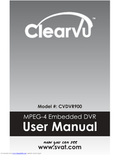 SVAT ClearVu CVDVR900 User Manual