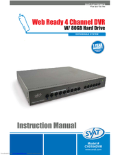 SVAT CV0104DVR Instruction Manual