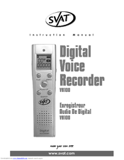 SVAT VR100 Instruction Manual