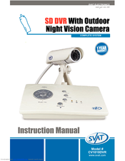 SVAT CV1010DVR Instruction Manual