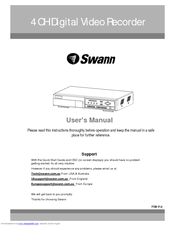 Swann 4 CH Digital Video Recorder User Manual