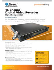 Swann DVR16-8600 Combo Specifications