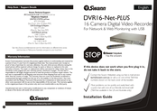Swann DVR16-NET-PLUS Installation Manual