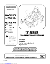 Swisher ZT1436 Owner's Manual