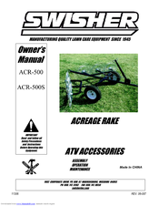 Swisher ACR-500, ACR-500S Owner's Manual