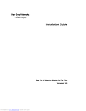 Sybase New Era of Networks Adapter for Flat Files 3.8 Installation Manual
