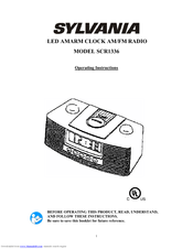 Sylvania SCR1336 Operating Instructions Manual