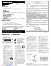 Sylvania 6427TF Owner's Manual