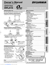 Sylvania DVL515 Owner's Manual