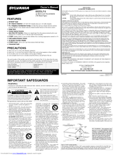 Sylvania 6620LF4 Owner's Manual