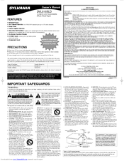 Sylvania DVL515SLD Owner's Manual