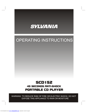 Sylvania SCD152 Operating Instructions Manual