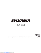 Sylvania SMPK4038B Pocket Manual