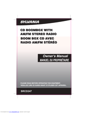 Sylvania SRCD237 Owner's Manual