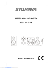 Sylvania SR-748 Instruction Manual