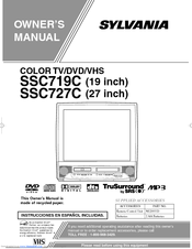 Sylvania SSC719C, SSC727C Owner's Manual