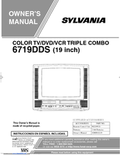 Sylvania 6719DDS Owner's Manual