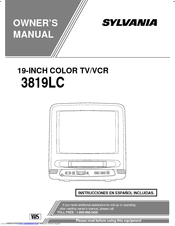 Sylvania 3819LC Owner's Manual