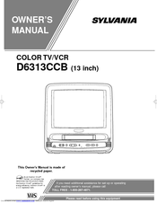 Sylvania D6313CCB Owner's Manual