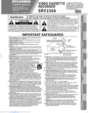Sylvania SRV2306 Owner's Manual