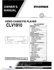 Sylvania CLV1910 Owner's Manual
