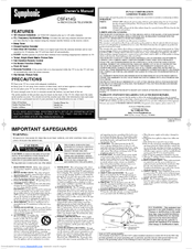 Symphonic CSF414G Owner's Manual