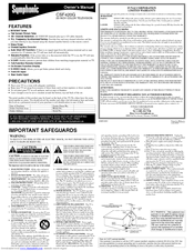 Symphonic CSF420G Owner's Manual