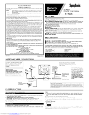 Symphonic ST423E Owner's Manual