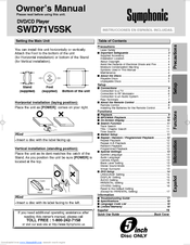 Symphonic SWD71V5SK Owner's Manual