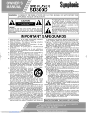 Symphonic SD300D Owner's Manual