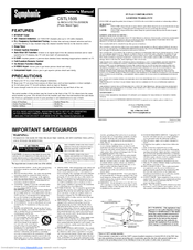 Symphonic CSTL1505 Owner's Manual