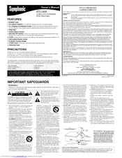 Symphonic STL1505 Owner's Manual