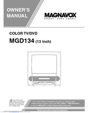 Magnavox RSMGD134 Owner's Manual