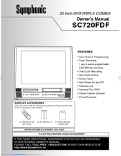 Symphonic SC720FDF Owner's Manual