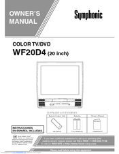 Symphonic shops TV DVD Combo WF20D4 20