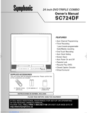 Symphonic SC724DF Owner's Manual