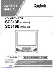 Symphonic SC313B Owner's Manual