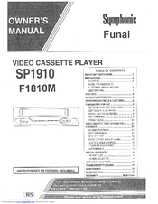 Symphonic F1810M Owner's Manual