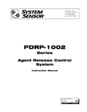 System Sensor PDRP-1002 Series Instruction Manual