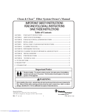 Pentair 99101100 Owner's Manual