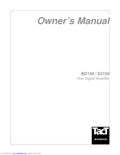 TacT Audio M2150 Owner's Manual