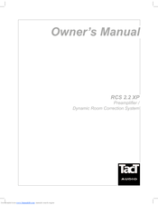 TacT Audio RCS 2.2 XP Owner's Manual