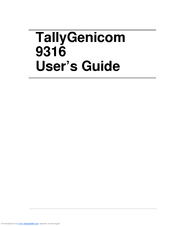 TallyGenicom 9316 User Manual