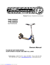Tanaka PaveRunner TPB-400GX Owner's Manual