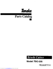 Tanaka brushcutter TBC-205 Parts Catalog