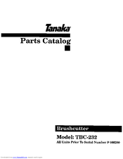 Tanaka TBC-232 Parts Catalog